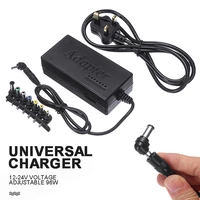 for dell toshiba hp asus acer 1pc uk plug universal power adapter 96w 12v to 24v adjustable portable charger laptop parts pohiks