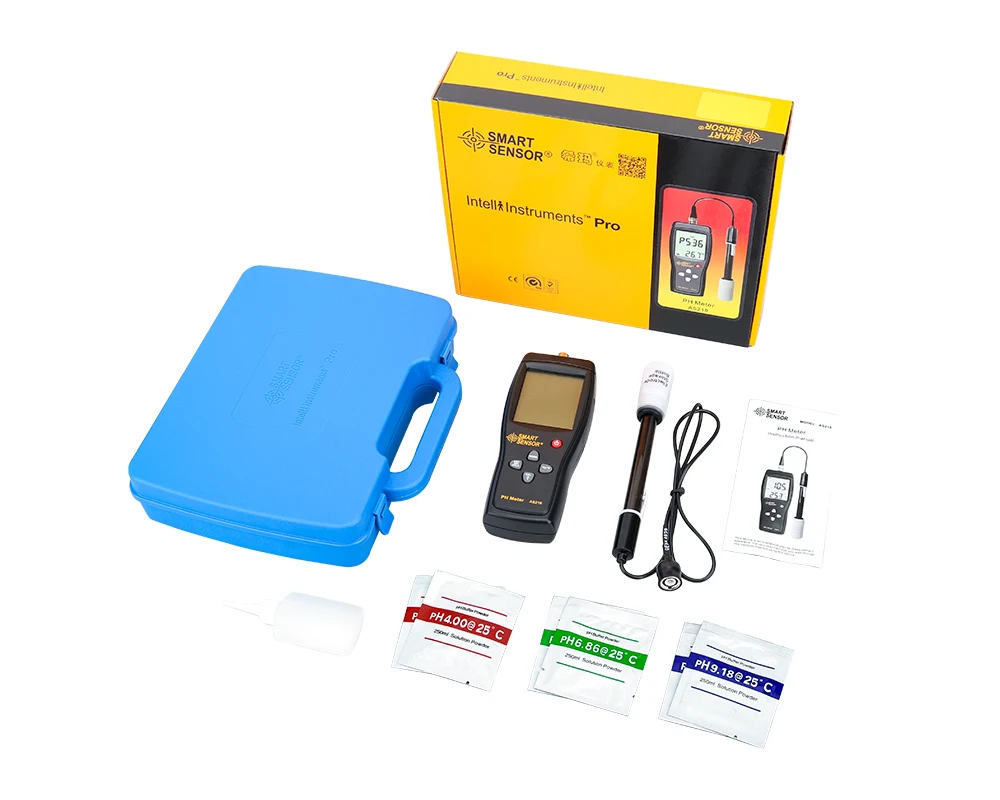 Цифровой рН-метр, рН-метр для почвы, рН-тестер, SmartSensor AS218 0,00~ 14.00pH, измеритель влажности, измеритель кислотности воды