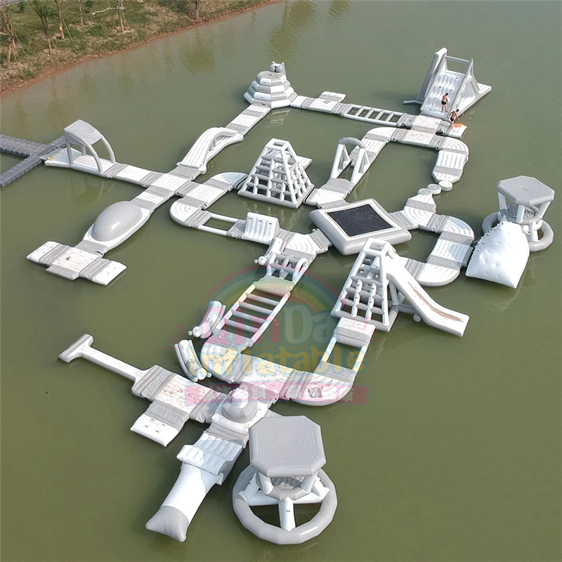 Подгонянный размер дети воды Плавающие Надувные Аква парк игры для