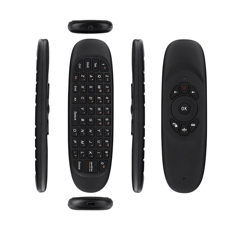 C120 Wireless Voice Air Mouse 2.4G RF Gyroscope Keyboard Remote Control For X96 Mini KM9 A95X H96 MAX F3 Android TV Box | Электроника