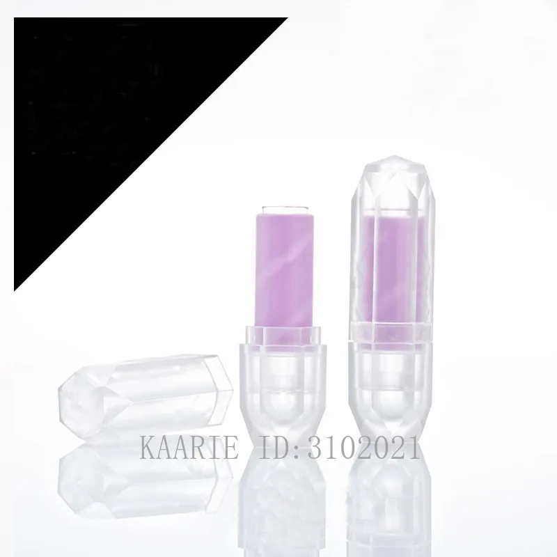 

10/30/50pcs 12.1mm Empty Translucent Diamond Lipstick Tube , DIY Portable Frosted Makeup Lipstick Container Cosmetics Packaging