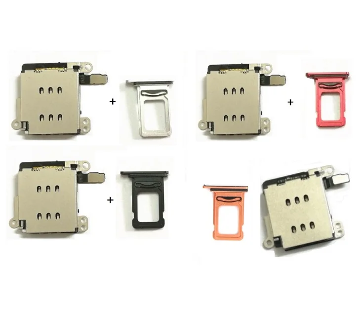 1 Набор = 2 шт. разъем для считывания двух Sim карт гибкий кабель + держатель слота