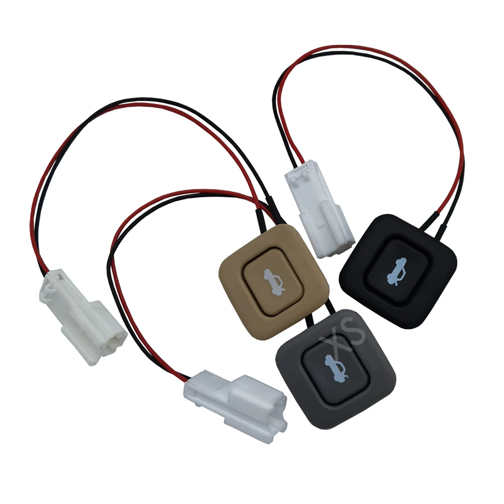 Задний багажник Кнопка открытия дверей переключатель-углеродное волокно Задняя