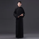 Традиционная китайская одежда, красный халат, костюм для мужчин, хлопковое и льняное платье, китайские Студенческие Костюмы для колледжа, костюм для перекрестных разговоров