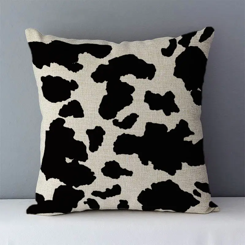 European Casual Cozy White & black geometric cushion cover for sofa/bed home decorative pillows 45x45cm square pillowcase QX2L