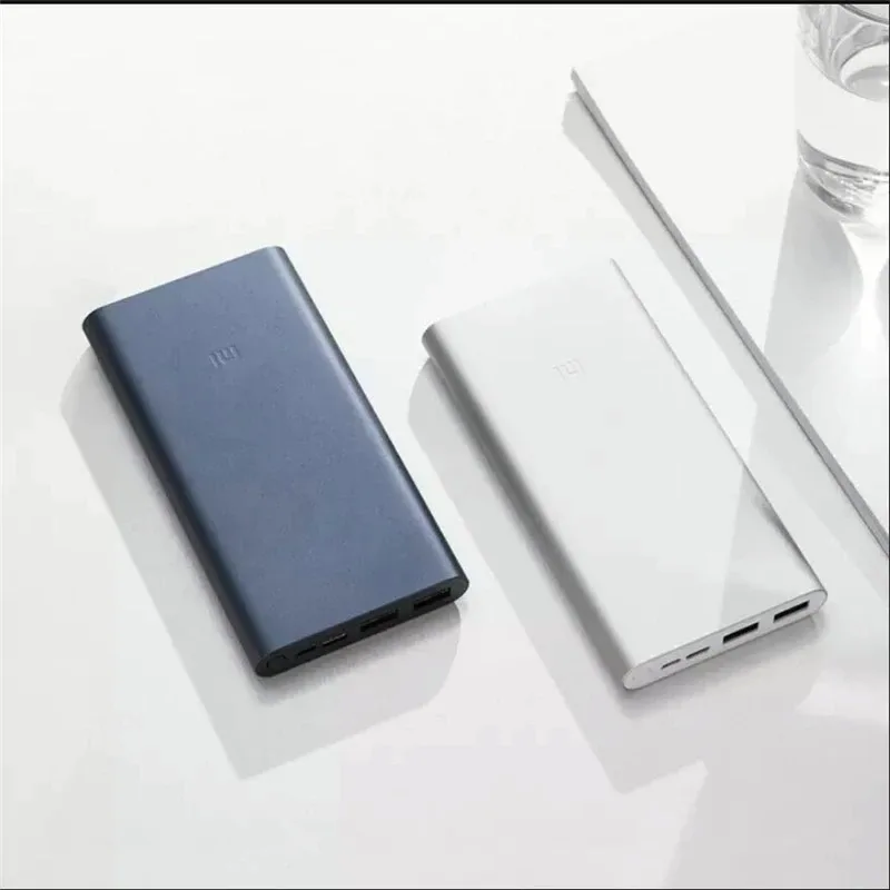 Оригинальный внешний аккумулятор Xiaomi Mi Power Bank 3 10000 мАч с USB выходами Поддержка