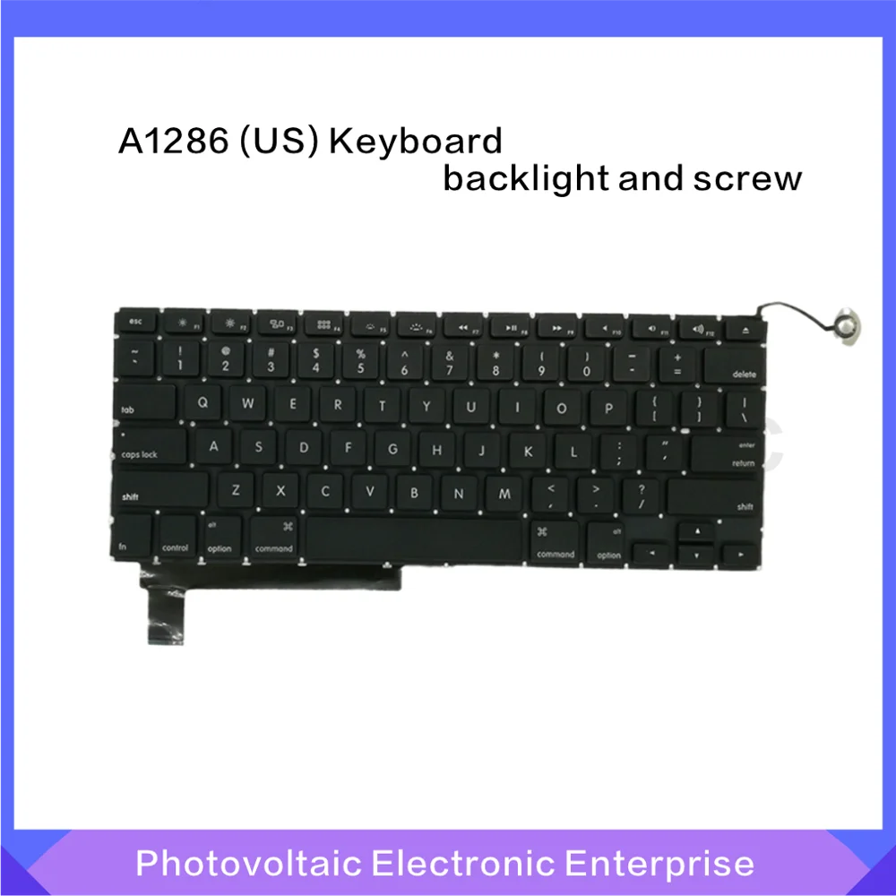 Новый ноутбук A1286 Клавиатура США Английский для Apple Macbook Pro 15 ''A1286 клавиатура с