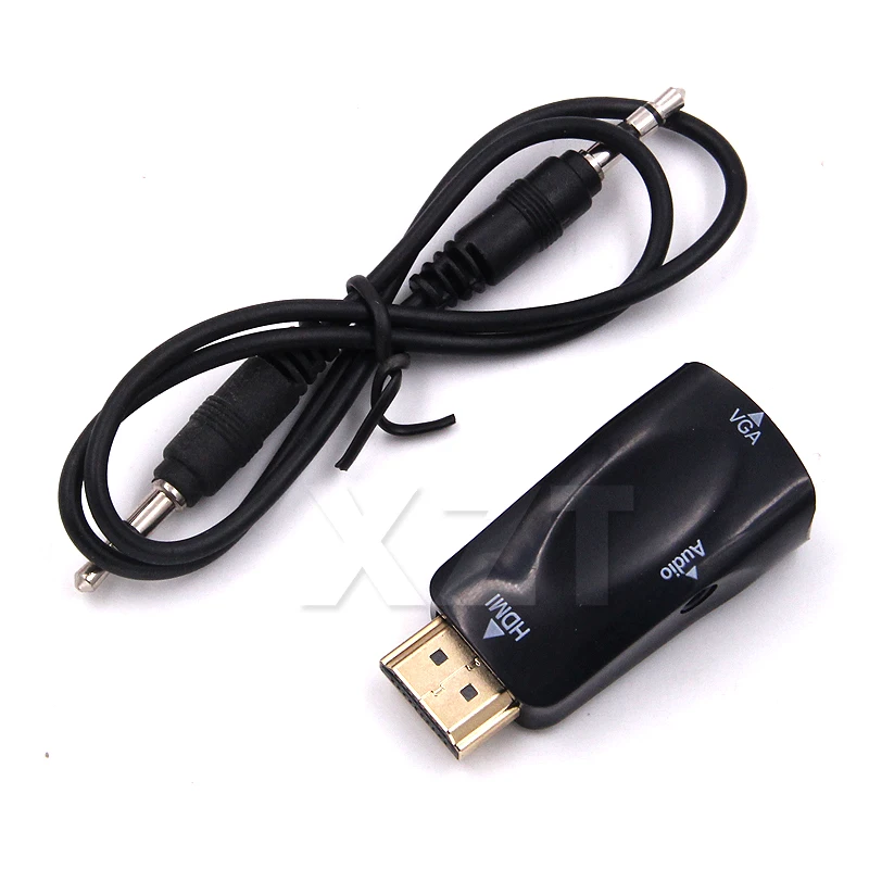 HDMI к VGA адаптер аудио кабель конвертер мужского и женского пола Поддержка для ПК