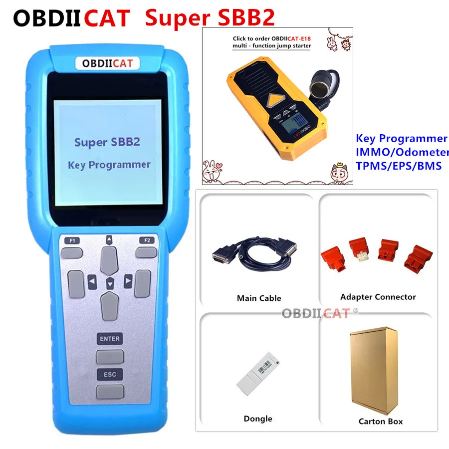 OBDIICAT SBB2 v2019.02.18 автоматический ключевой программист в устройствах иммобилайзера