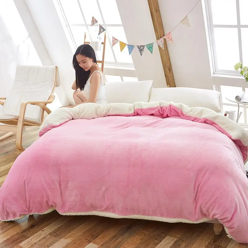 Пододеяльник зимний 47 дюймов покрывало из берберского флиса одеяло постельное