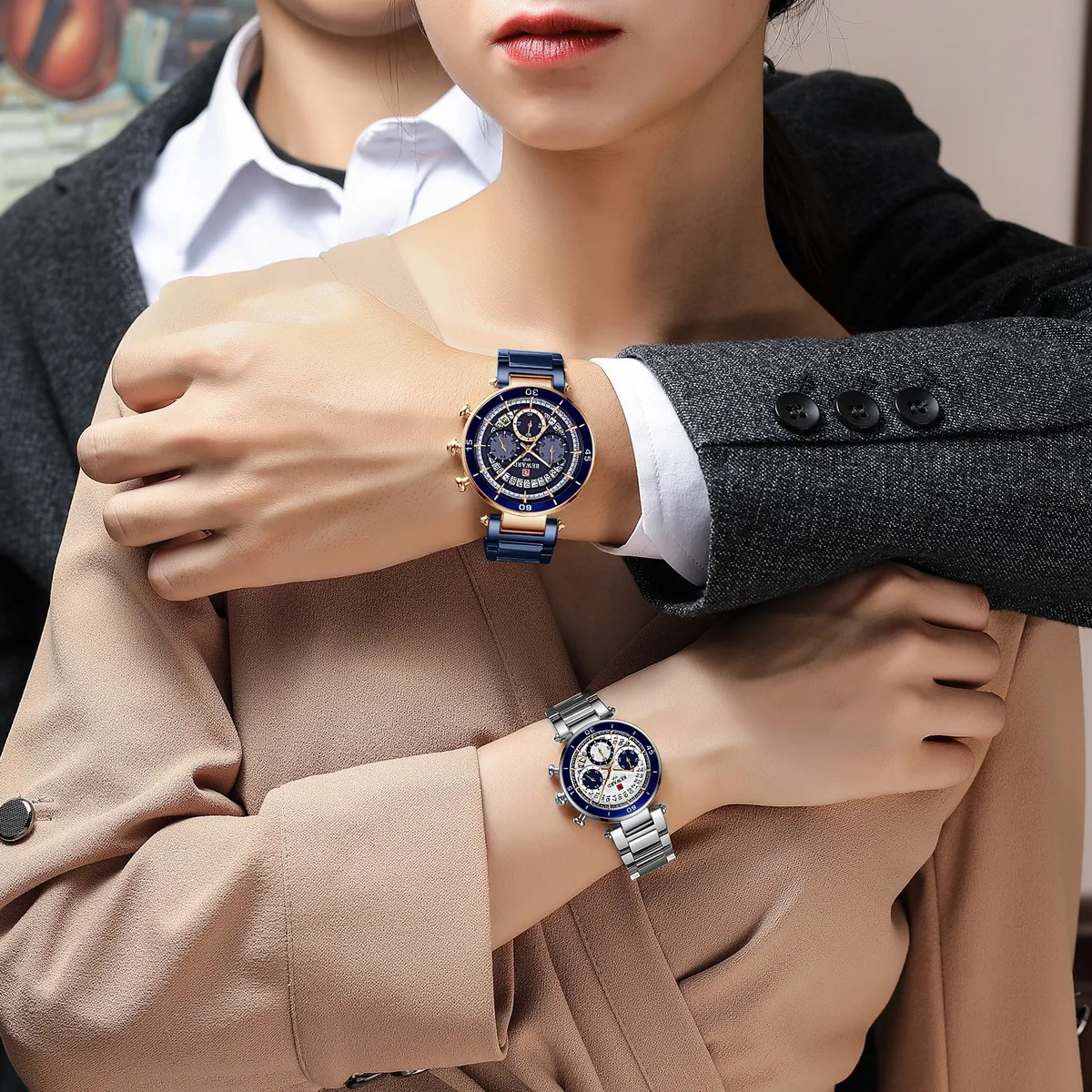 

Watches Mens 2021 Top Brand Men Quartz Wristwatches Sport Watch Full Steel Strap Clocks Luminous Hands New