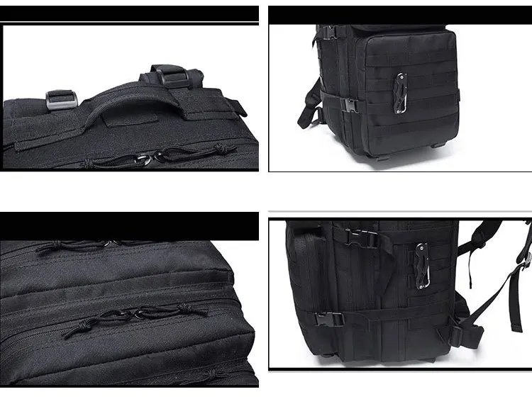 45L Тактический Рюкзак Военная армейская штурмовая сумка для улицы 3P EDC Molle пакет для мужчин для треккинга кемпинга охоты большой емкости сумки