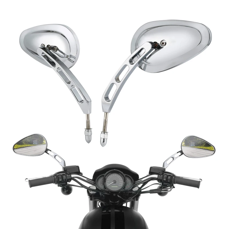 Боковые зеркала заднего вида для мотоцикла Harley Touring FLHR Road Glide Heritage Softail Classic FLSTC FLHTCU