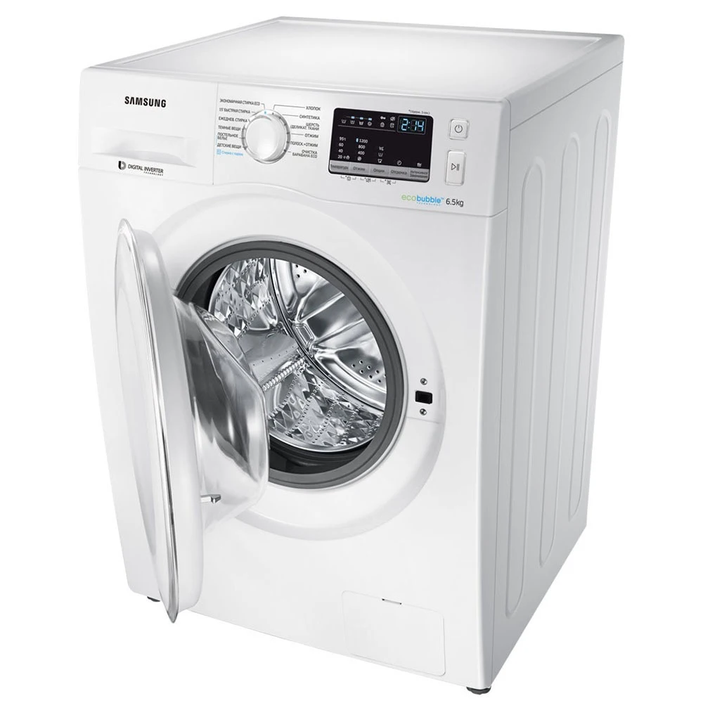 Washing machines Samsung WW65J42E0JW Freestanding inverter front loading 6.5 kg electromechanical Timer LED Display Major Appliances Home |