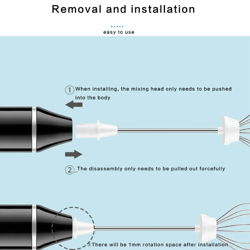 

Wireless USB Household Portable Charging Mixing Machine Baking Milk Frother