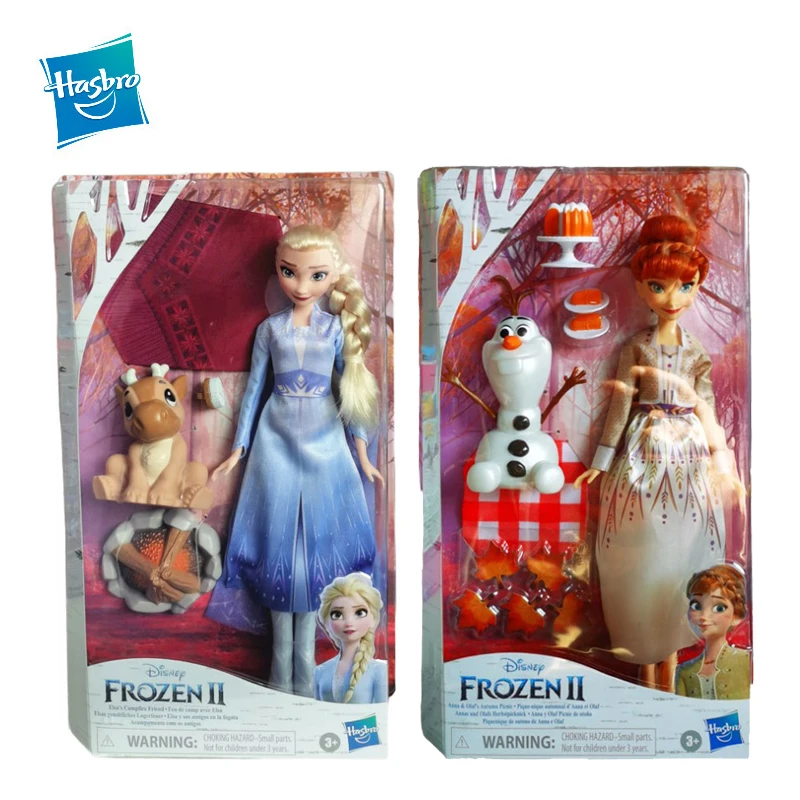 

Hasbro фигурки аниме мультфильма «Холодное сердце II куклы из серии «Принцесса Эльза» и с рисунком оленя с изображением замка Дисней Анны и игр...