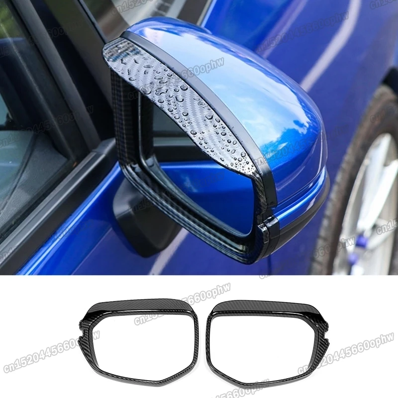 

carbon fiber Car Rearview Mirror Rain Shield Guard Visor for Honda Civic 2016 2017 2019 2018 2020 2021 10th type r Styling 10