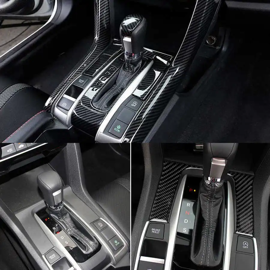 2 шт. настоящий углерод-волокно защелка переключения передач обшивка панели
