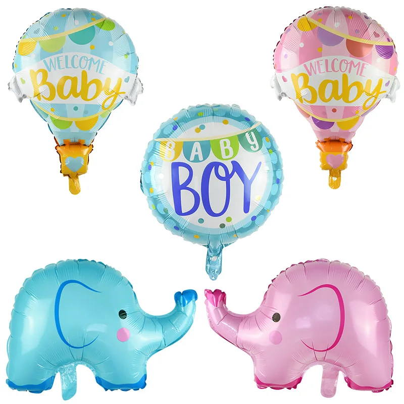 Детский Золотой банер для мальчиков и девочек вечерние гирлянды с розовым синим