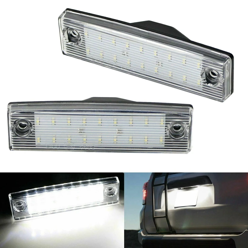White LED Number License Plate Light Replacement For Toyota 4Runner & Sequoia