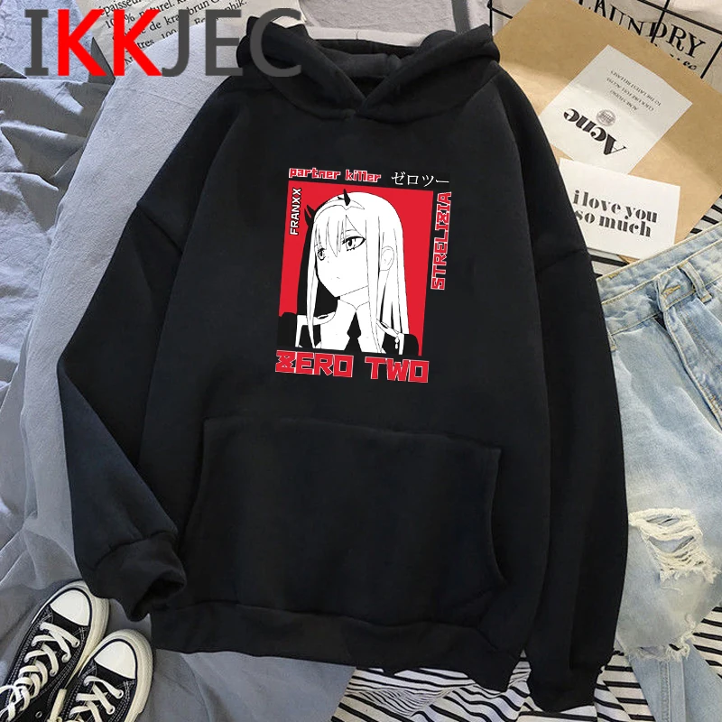 

Darling в Franxx толстовка с капюшоном в стиле Харадзюку аниме негабаритных гранж мужские толстовки с капюшоном с принтом в стиле Харадзюку