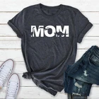 Футболка с изображением мамы динозавра, 100% хлопок, забавная футболка с рисунком мамамазавра, уличная одежда, милая женская футболка с рисунком, Прямая поставка