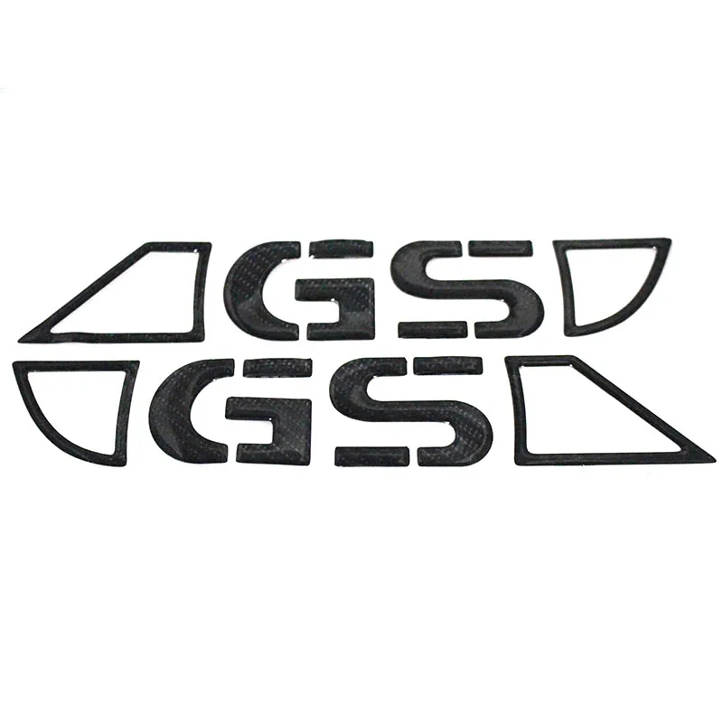 Черная карбоновая эмблема мотоцикла наклейка с 3D логотипом колесного бака GS для