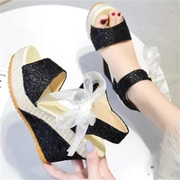 women summer fashion shoes female sandals peep toe back strap height increasing platform sandals women sandalias mujer 2021