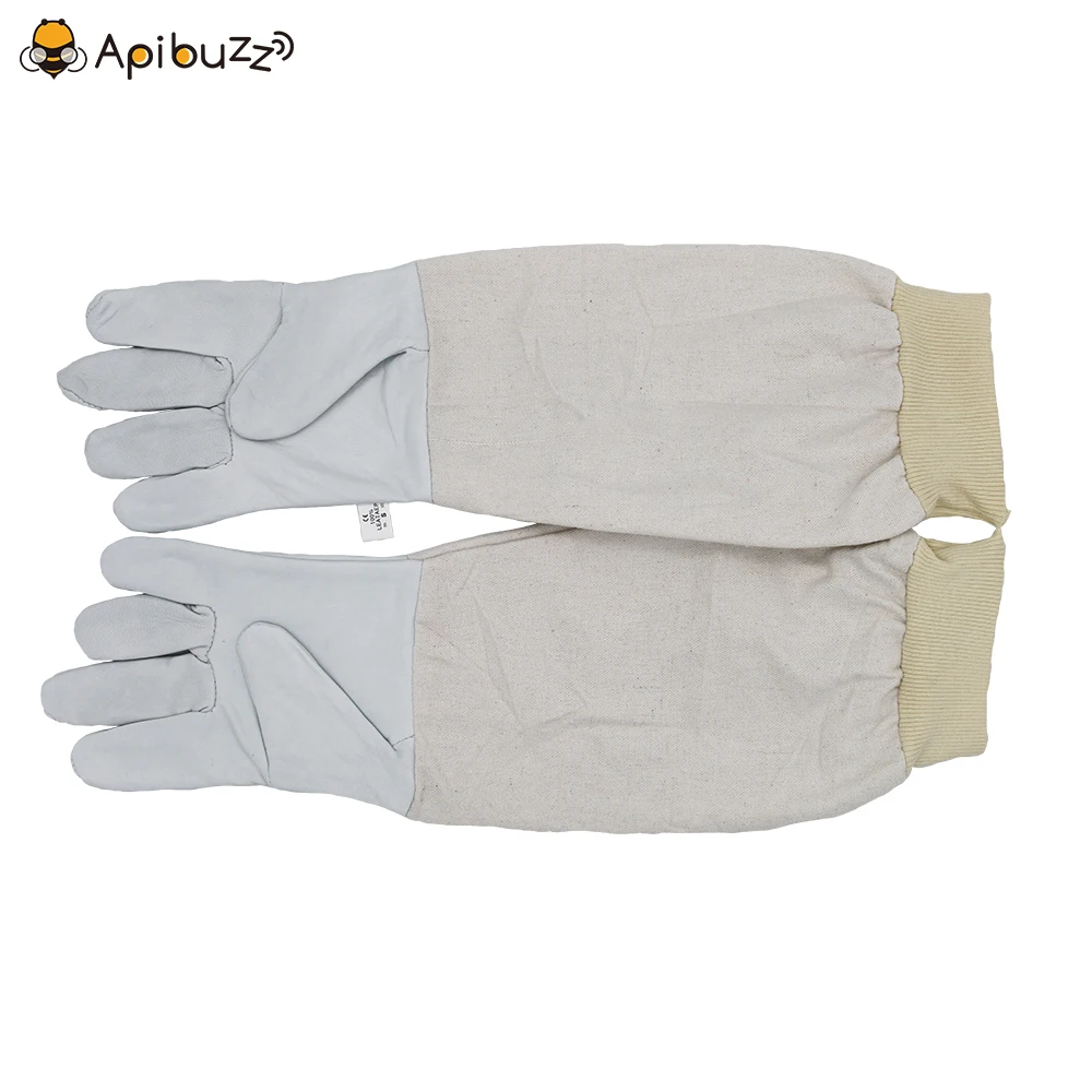 Рабочие перчатки Apibuzz из козьей кожи для пчеловодства с ребристыми краями
