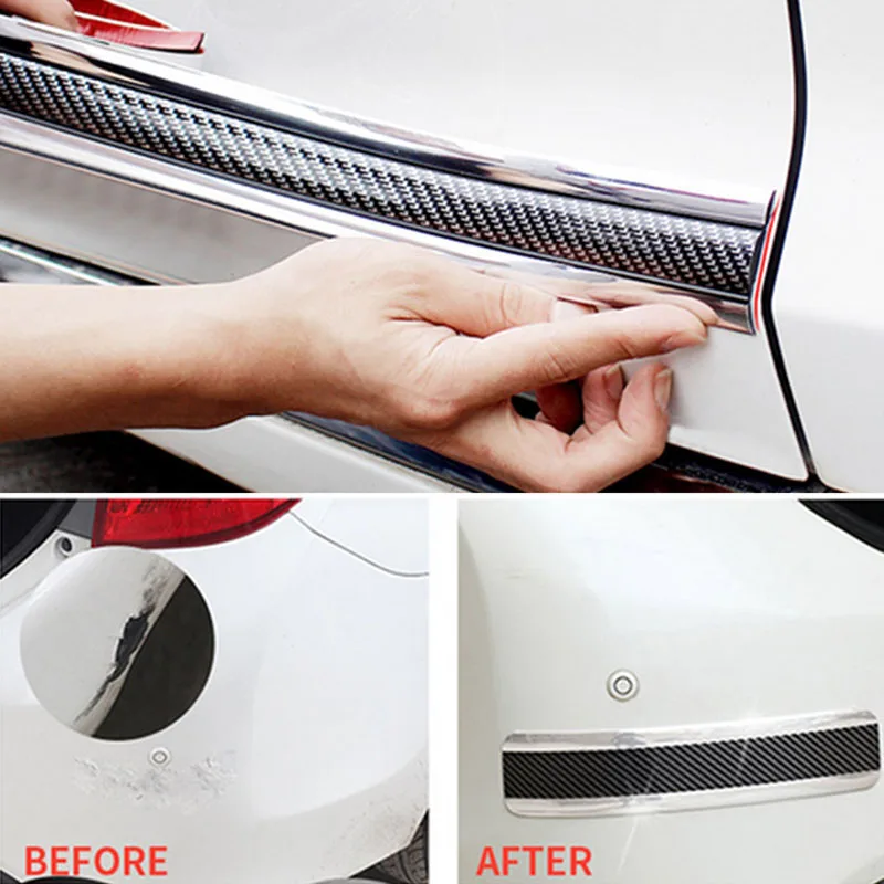

5cm*2m Car Door Protector Stickers Strip Bumper Protector Car Anti-Collision Tape Door Edge Guard Plate Car Styling Moulding