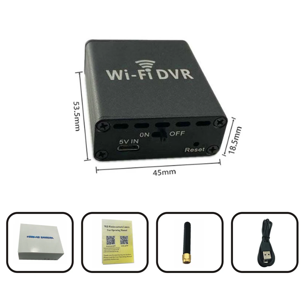 Комплект мини-видеорегистратора 1080P Wi-Fi Onvif AHD P2P 128 ГБ слот для TF-карты |