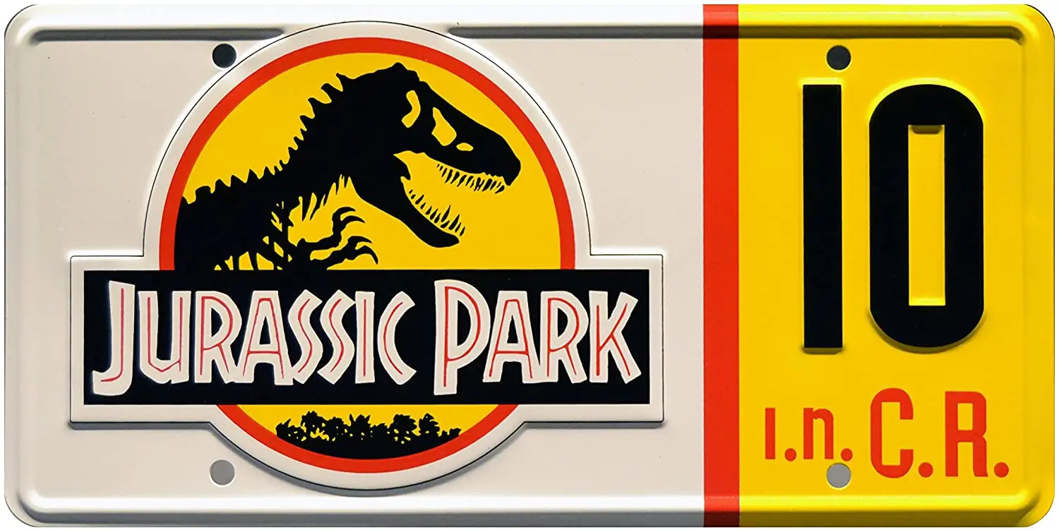

Celebrity Machines Jurassic Park | # 10 | Metal Stamped License Plate