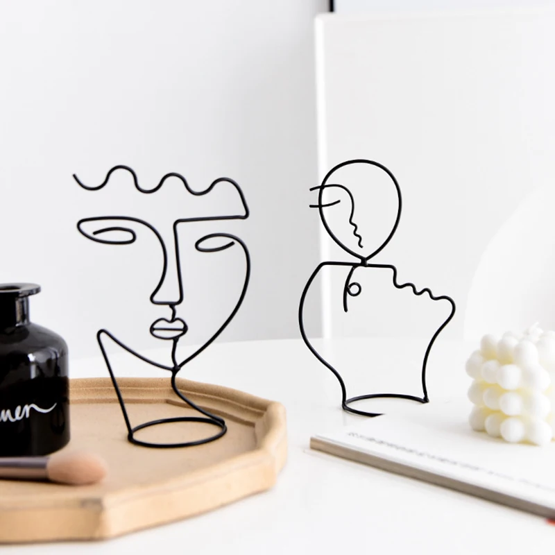 

Абстрактные металлические фигуры, орнамент в стиле ретро, планшетофон, креативные настольные Предметы интерьера для дома, гостиной, офиса C1