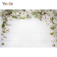 yeele white wooden board planks flowers baby newborn background for photography food dessert party photo backdrop photo studio