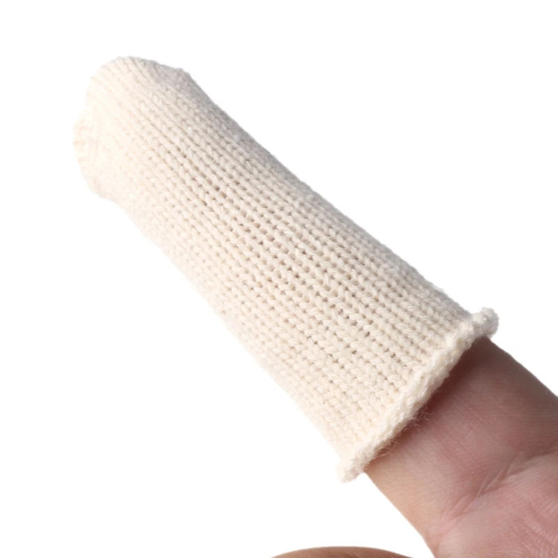 

Cotton Finger Guards Cots Avoid Protection Prints Clean Polish Craft Tool 20Pcs 103E