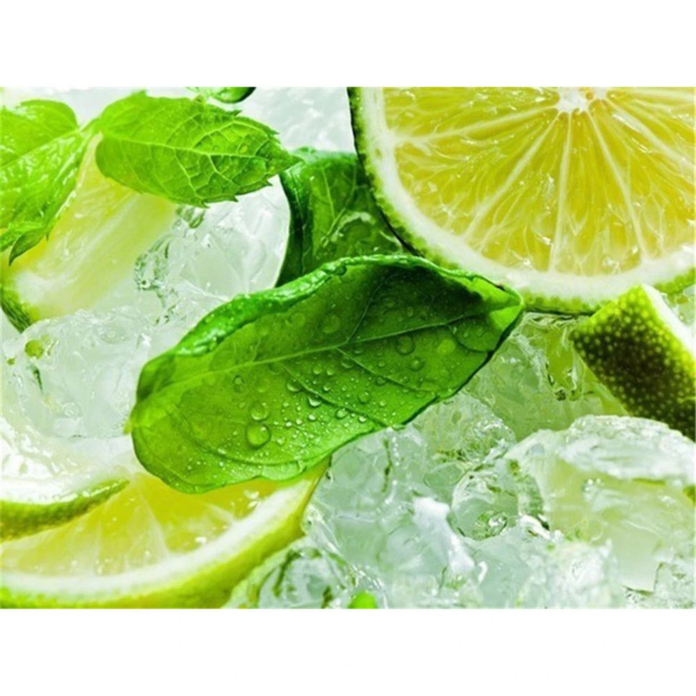 

Полный комплект для вышивки крестиком 11CT с изображением ЛИМОННЫХ фруктов, вышивка своими руками, DMC нитки, вязание, ручная работа, искусстве...