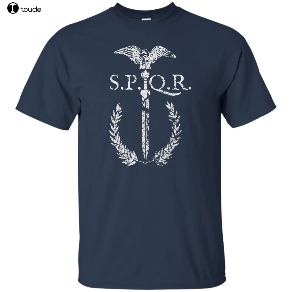 Мужская футболка Spqr с римскими гладиаторами Орлом венком мечом легионом