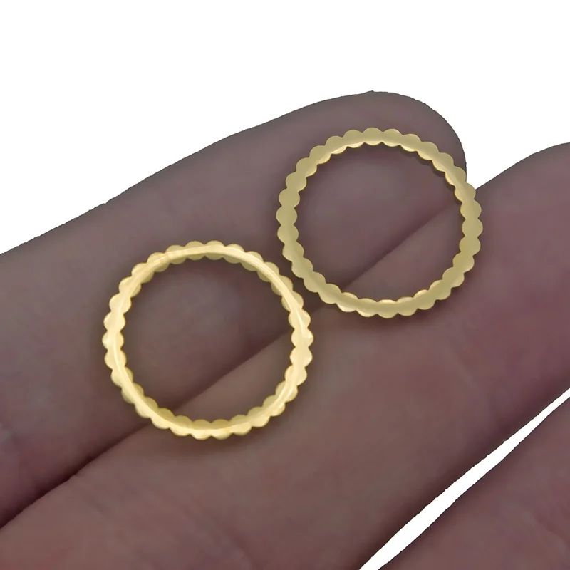 Кольцо-соединитель для сережек из нержавеющей стали 15 мм 5 шт. | Украшения и