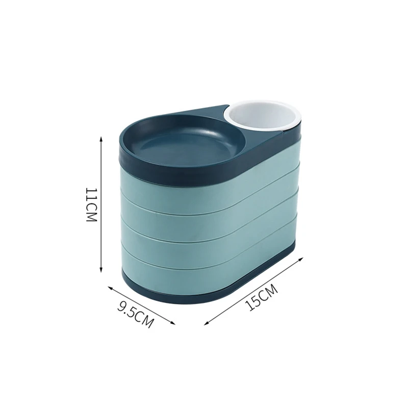 Green Rotatable Jewelry Display Organizer Large Rings Earrings Necklace Makeup Holder Cases Multi-layer Jewelry Box For Women