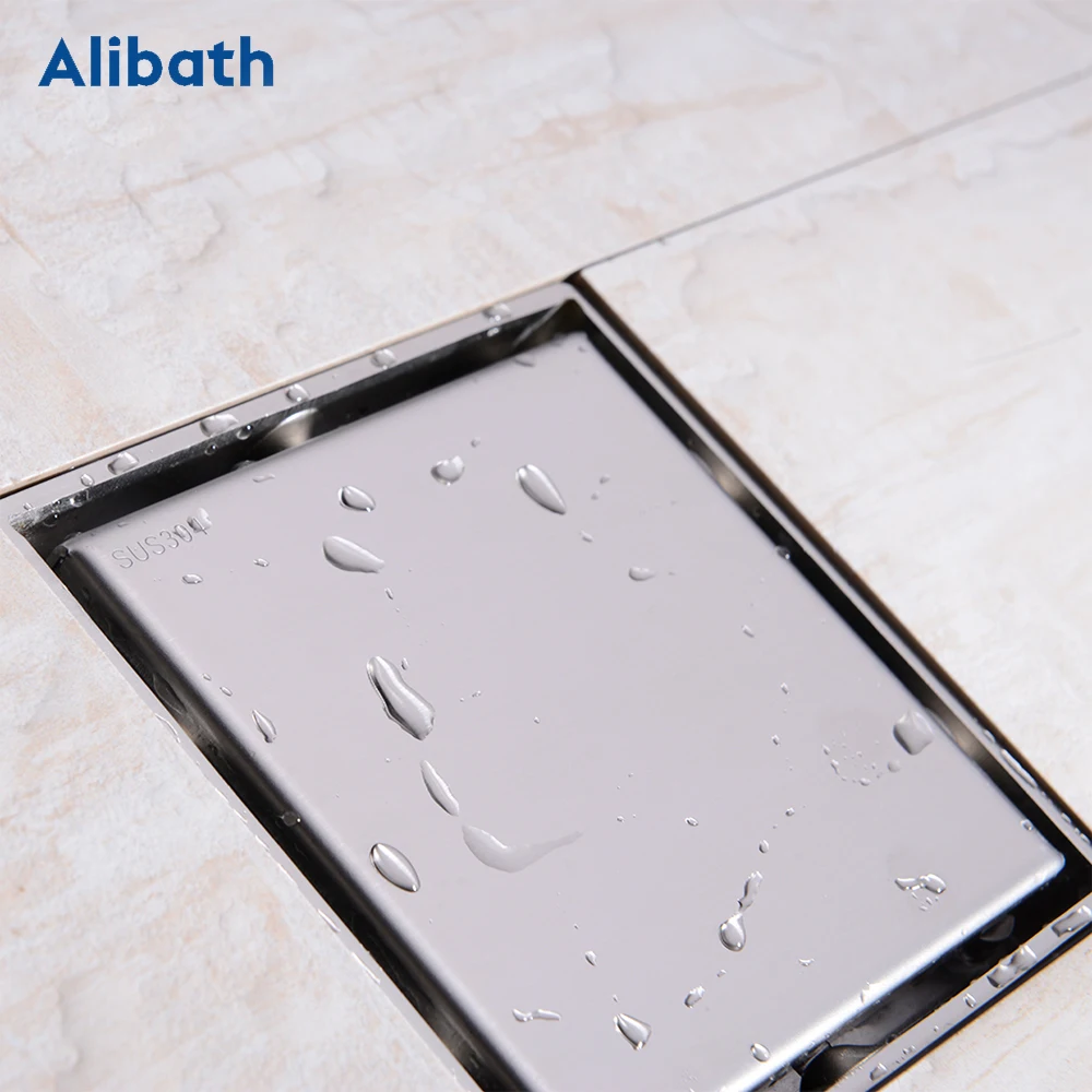 brushed 304 stainless steel 1511cm linear anti odor long floor drain bathroom invisible shower floor drain wholesale free global shipping