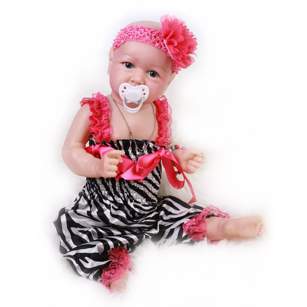 20 &quotмягкие виниловые игрушки для девочек Bebe силиконовая кукла малышей Кукла