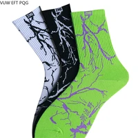 independent design couple boy girl socks young people cool personality fashion street hip hop style cotton