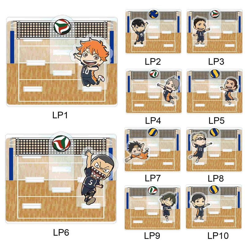 

Anime Haikyuu!! Combination Acrylic Stand Volleyball Teenagers Cartoon Action Figure Model Plate Desk Decor Fans Gift Collection