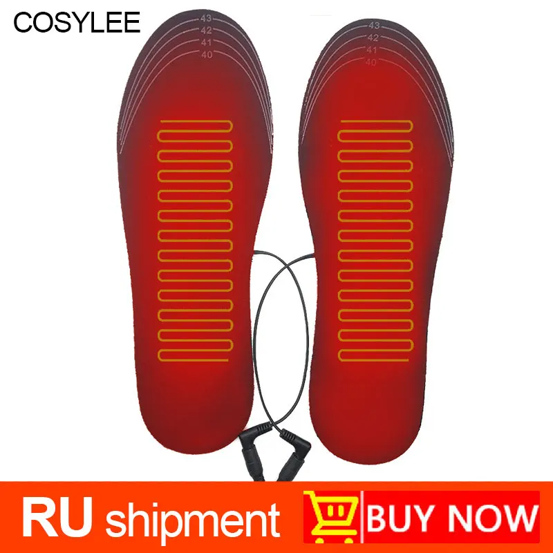 Стельки для обуви с подогревом от USB электрическая грелка ног коврик зимние