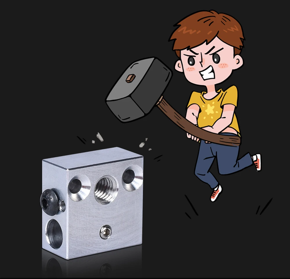 Высокое качество CR10 тепловой блок mk8 силиконовый носок для Micro Swiss Cr10 Hotend нагревательный блок Ender 3 Mk7/Mk8/Mk9 j-головка экструдера