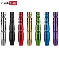 cyeelife 6pcs 16g copper dart barrels replacement shafts grip for soft tip dart and steel tip darts play accessories