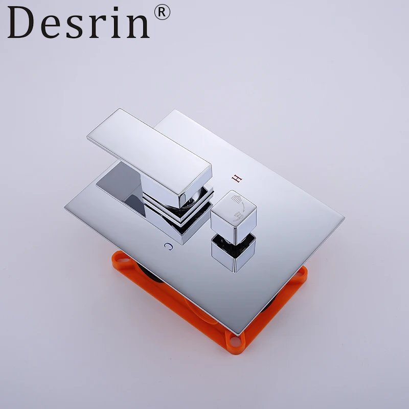 Настенное крепление для ванной комнаты квадратный смеситель душа скрытый хром