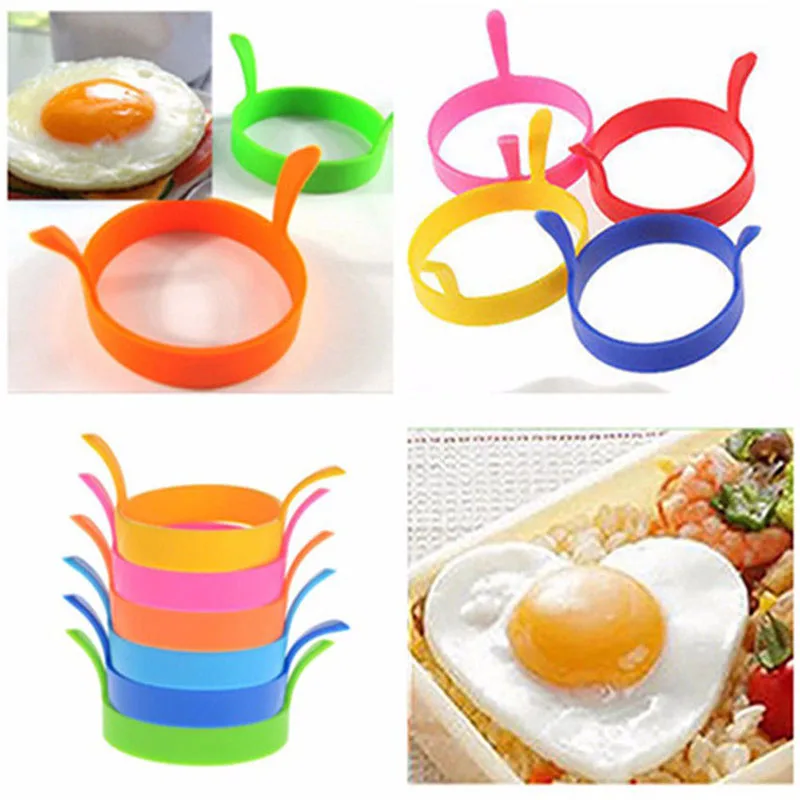 

Norbi Egg Tools Silicone Fried Fry Frier Oven Poacher Egg Poach Pancake Ring Egg Mould Tool Egg Accessories Kitchen Supplies