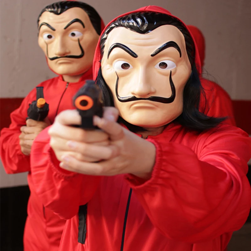 Вечерние костюмы для костюмированной вечеринки в стиле бумажный дом La Casa De Papel