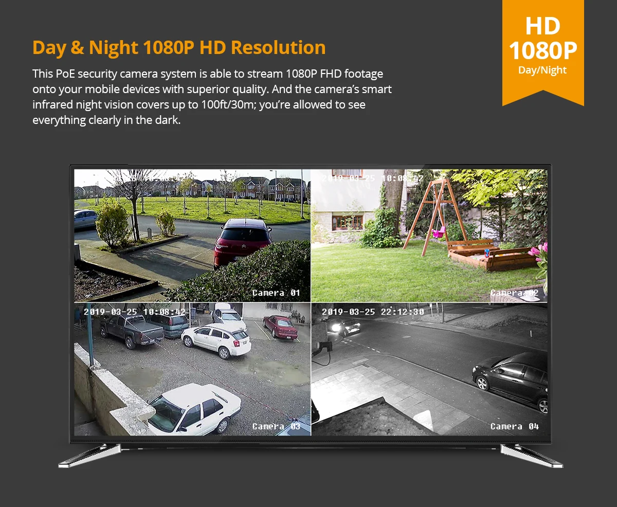 SANNCE 8CH 1080P HDMI POE NVR комплект видеонаблюдения Системы 8 шт. 2MP IR уличная IP Камера встроенный CCTV Микрофон комплект